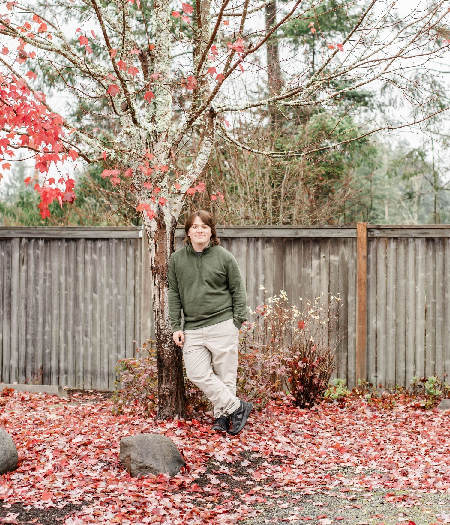 Senior guy portrait White Oak NC bright natural light