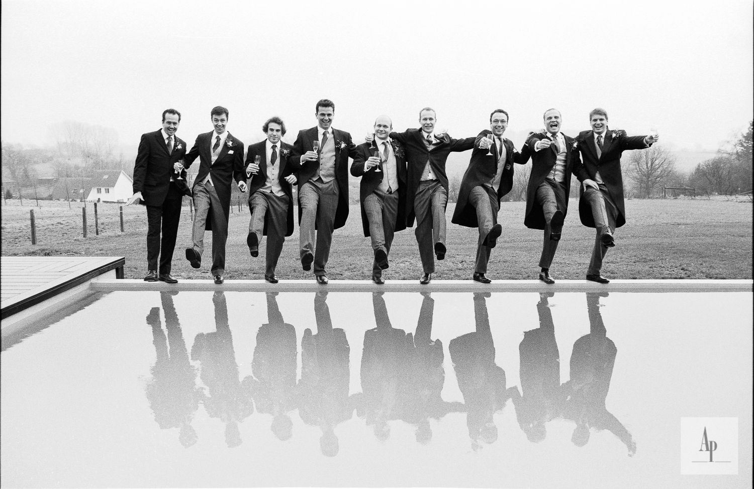 photo mariage France argnetique noir & blanc
