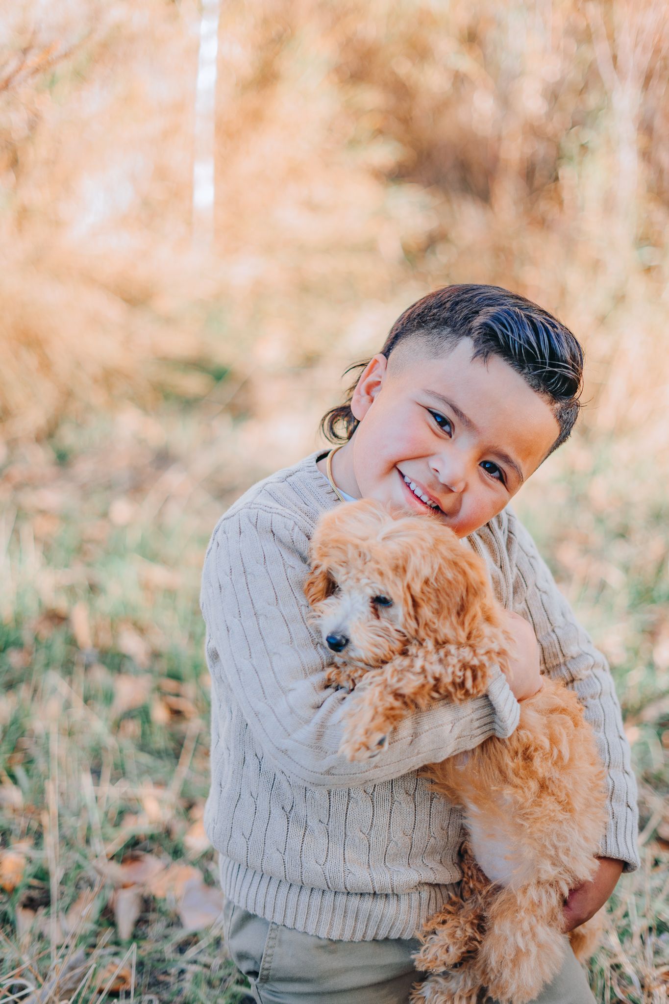 Boy with his dog