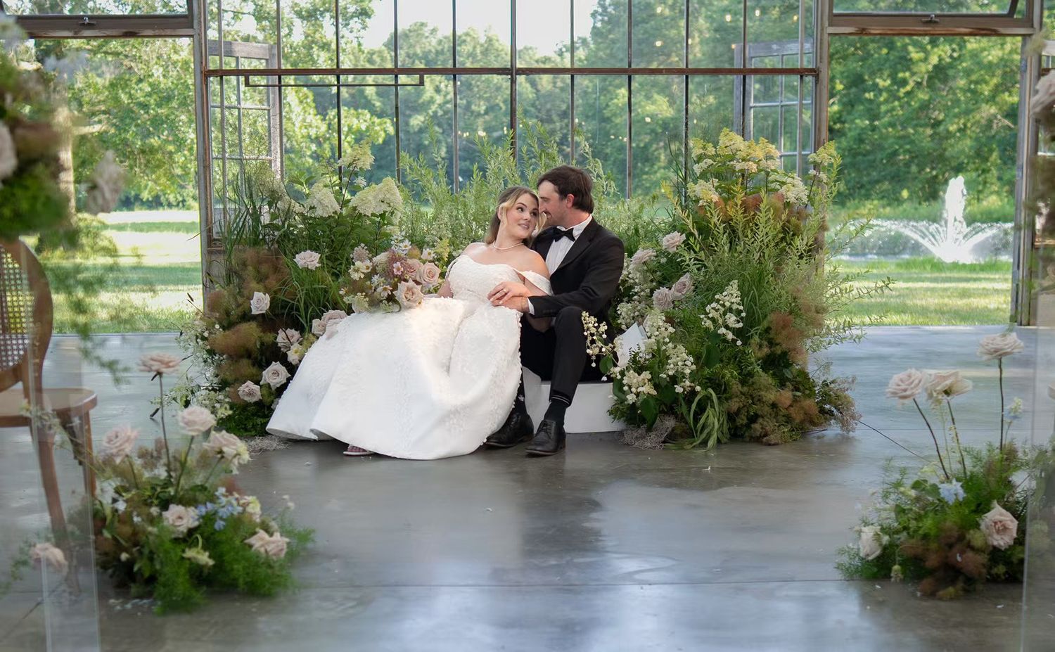 indoor wedding portraits with couples ohio