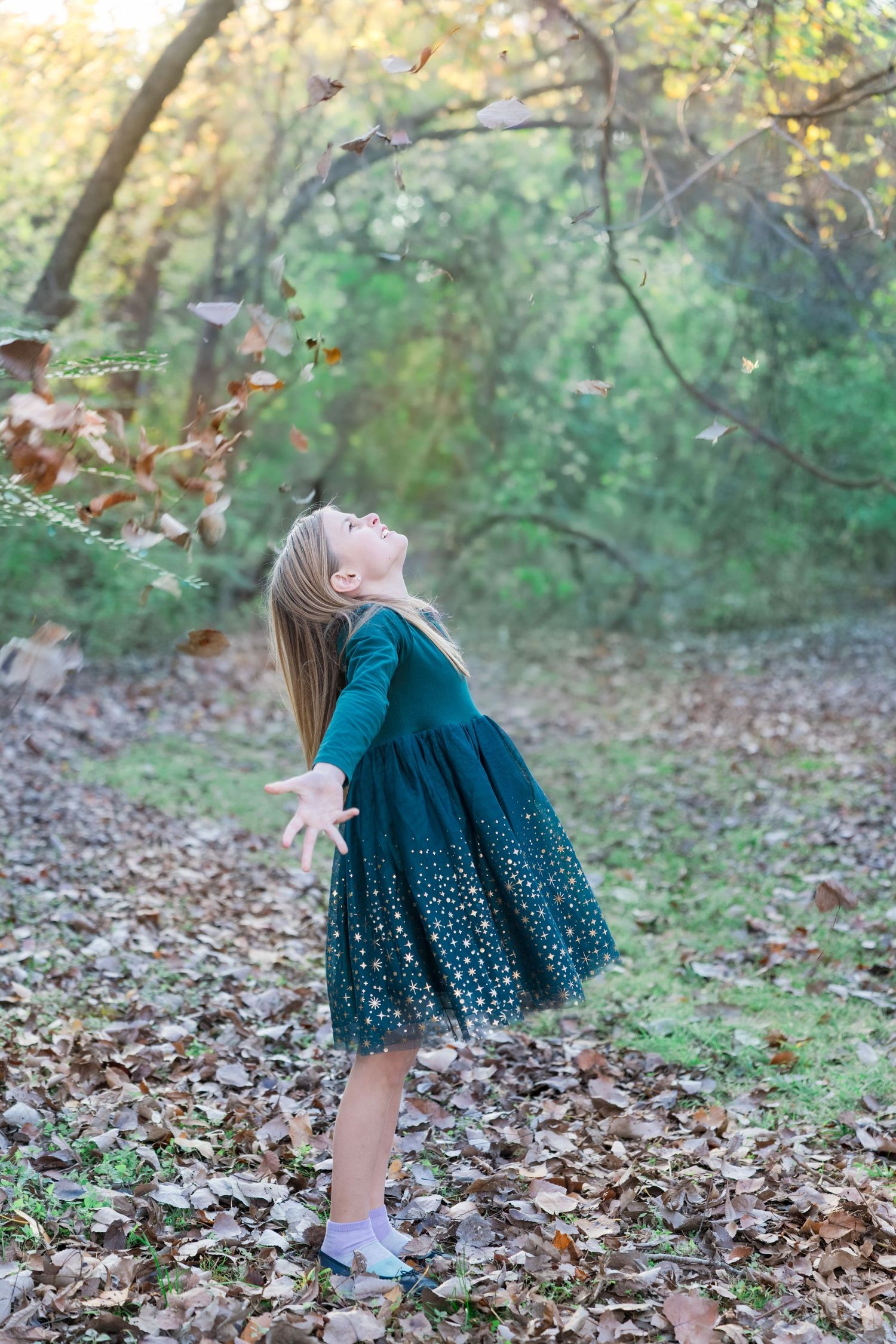Fall family photos charismas cards family photographer light and airy natural light fall outfits DFW Southlake Colleyville TX fall colors