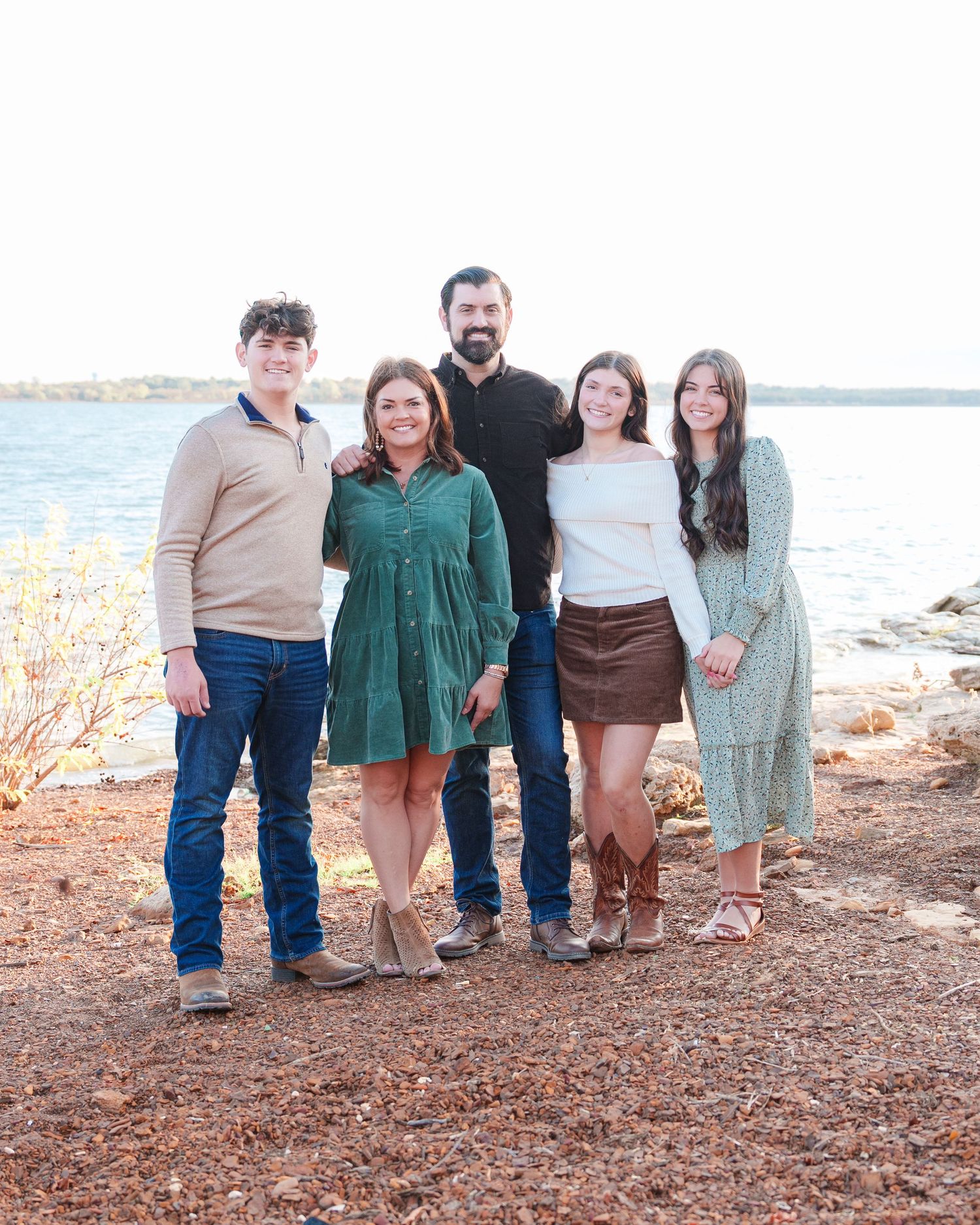 Fall family photos charismas cards family photographer light and airy natural light fall outfits DFW Southlake Colleyville Trophy Club TX