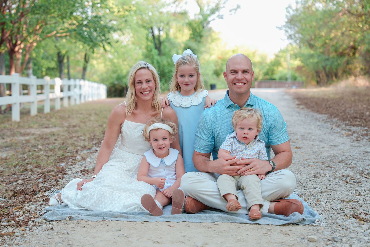 fall family photos Trophy Club Park Texas found kids posing fall leaves matching outfits Christmas cards outdoors family of 5 fun moments