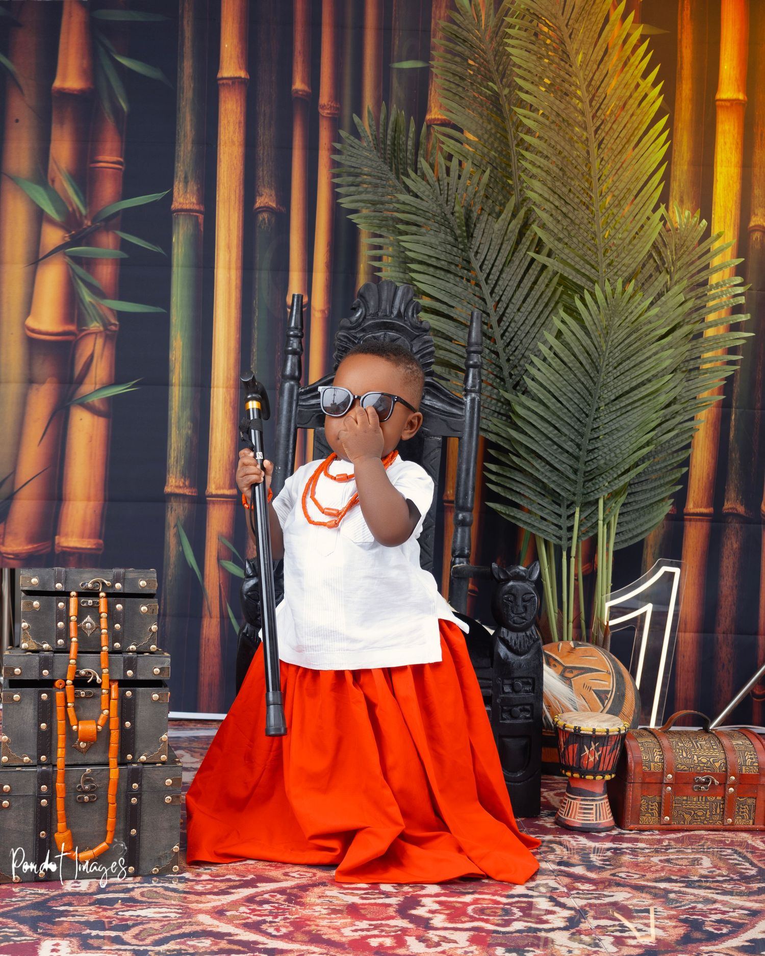 Benin Traditional Attire Photoshoot | 1-Year-Old Milestone Portraits
