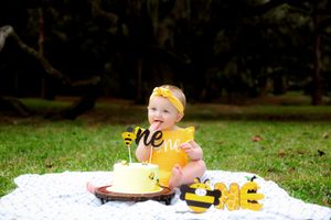 Northwest Arkansas Baby First Birthday Smash Cake Photographer