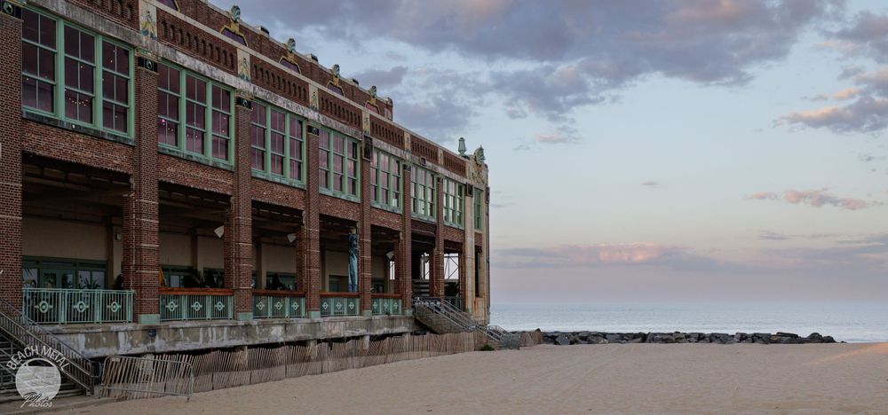 Asbury Park Convention Hall at sunset
