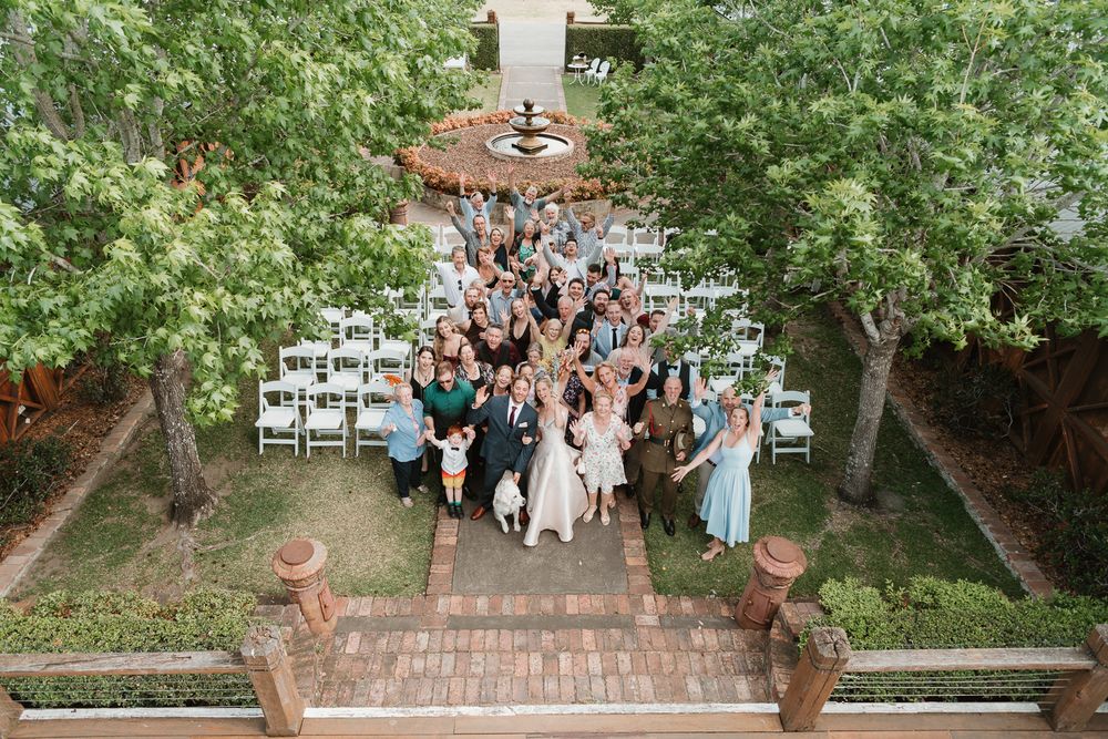 wedding guests, group photo, Alsace Polo