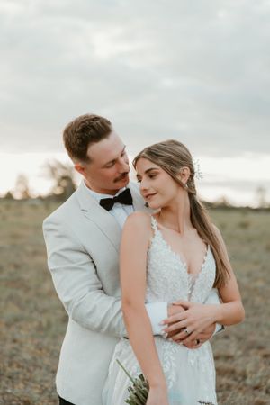 bride and groom portraits