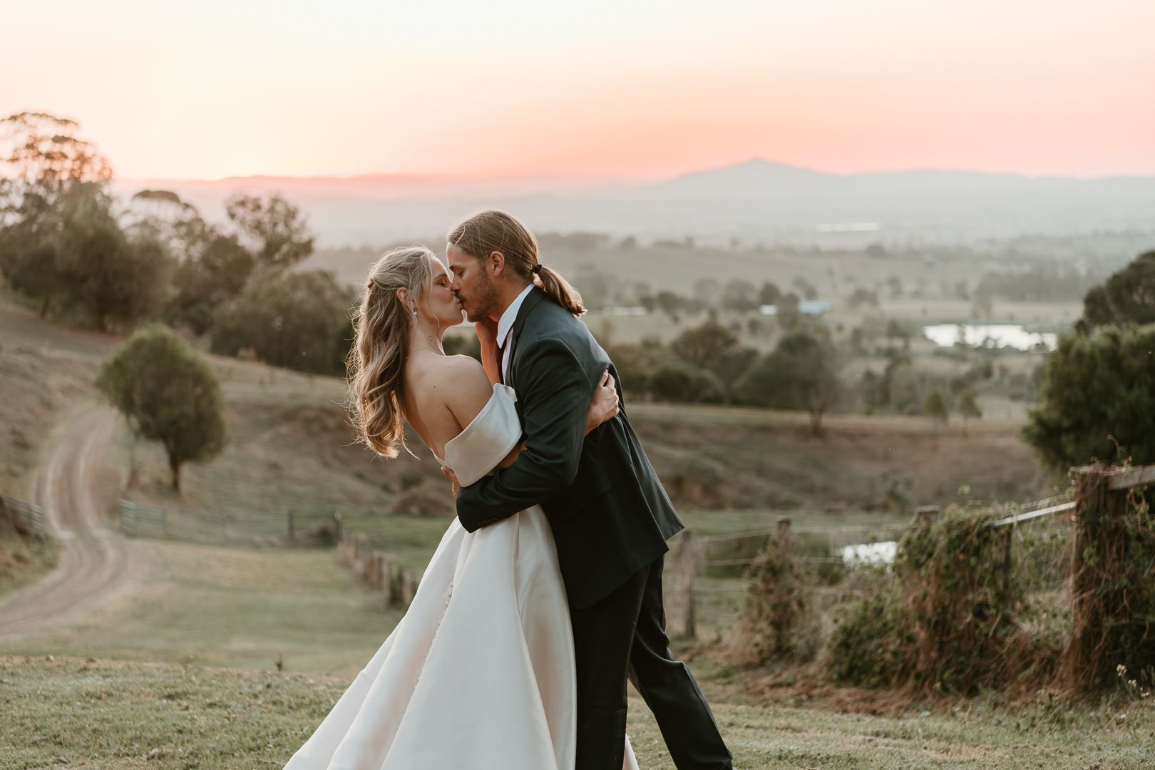 wedding Portraits, sunset, golden hour, Alsace Polo