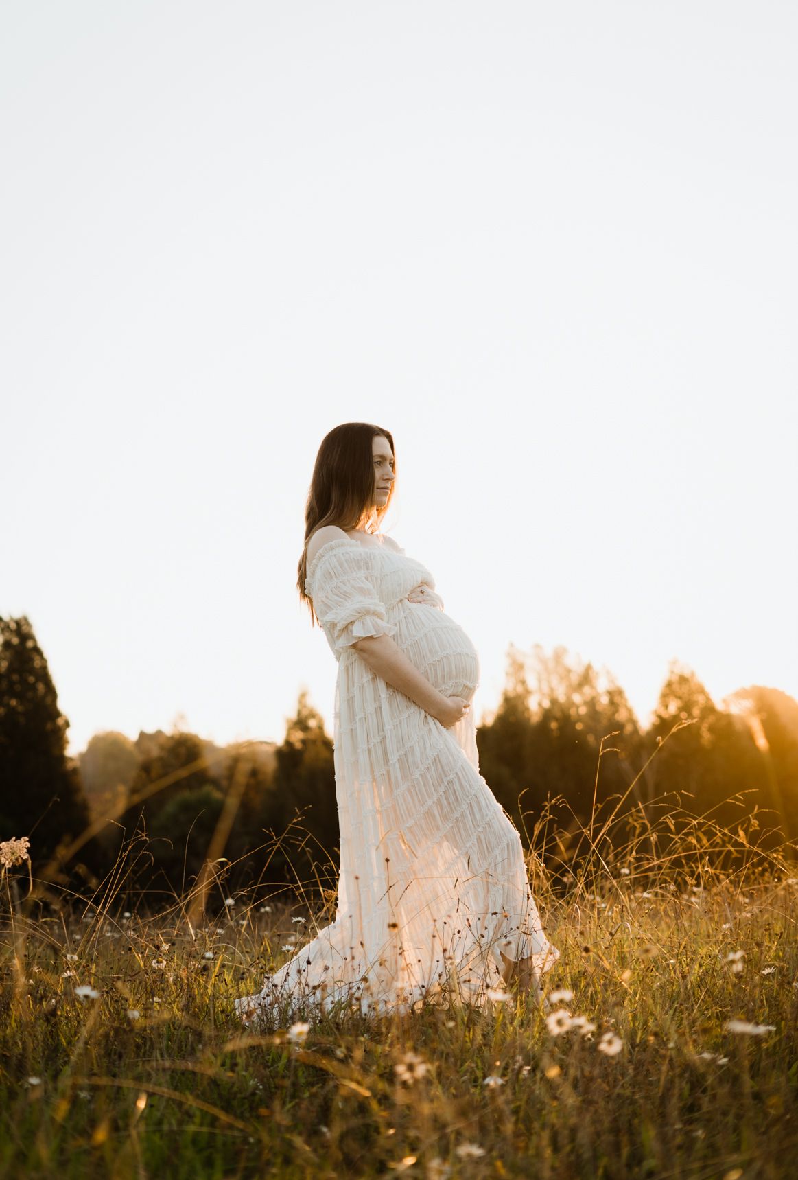 Maternity at sunset