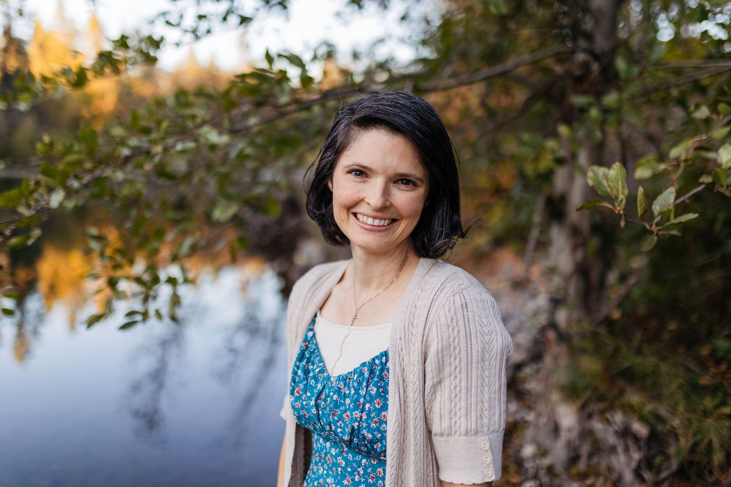 portrait of photographer by the rogue river