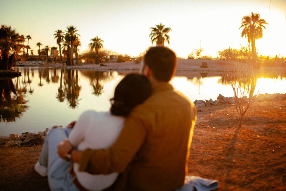 Cinematic, storytelling, photographer, couples photo shoot at Papago park Phoenix, Arizona