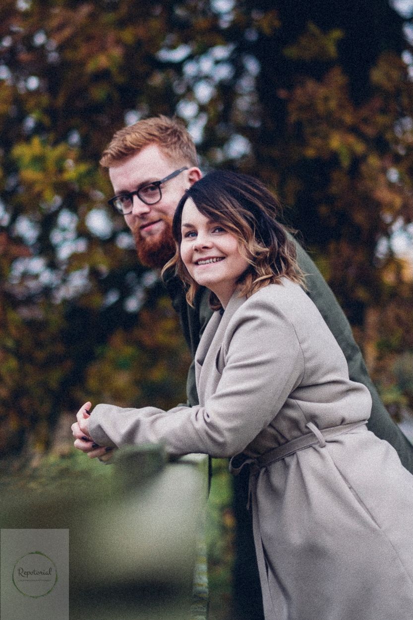 Wedding pre shoot portrait of bride and groom to be