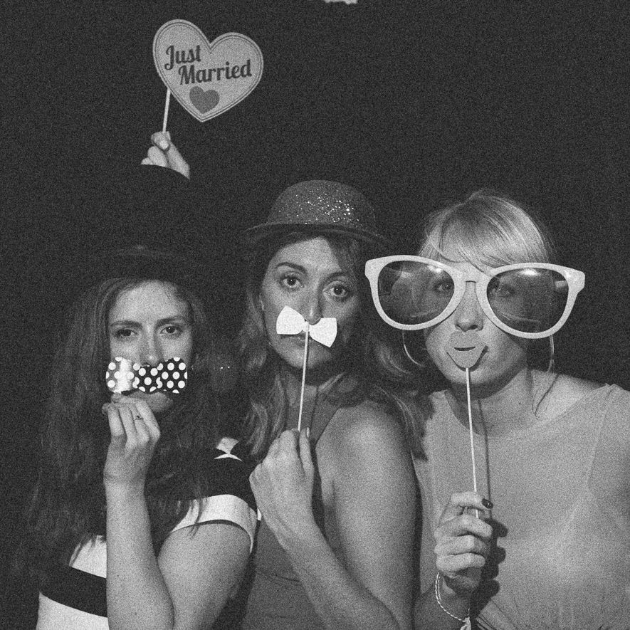 Reportage detail shot of wedding pop up Photo Booth