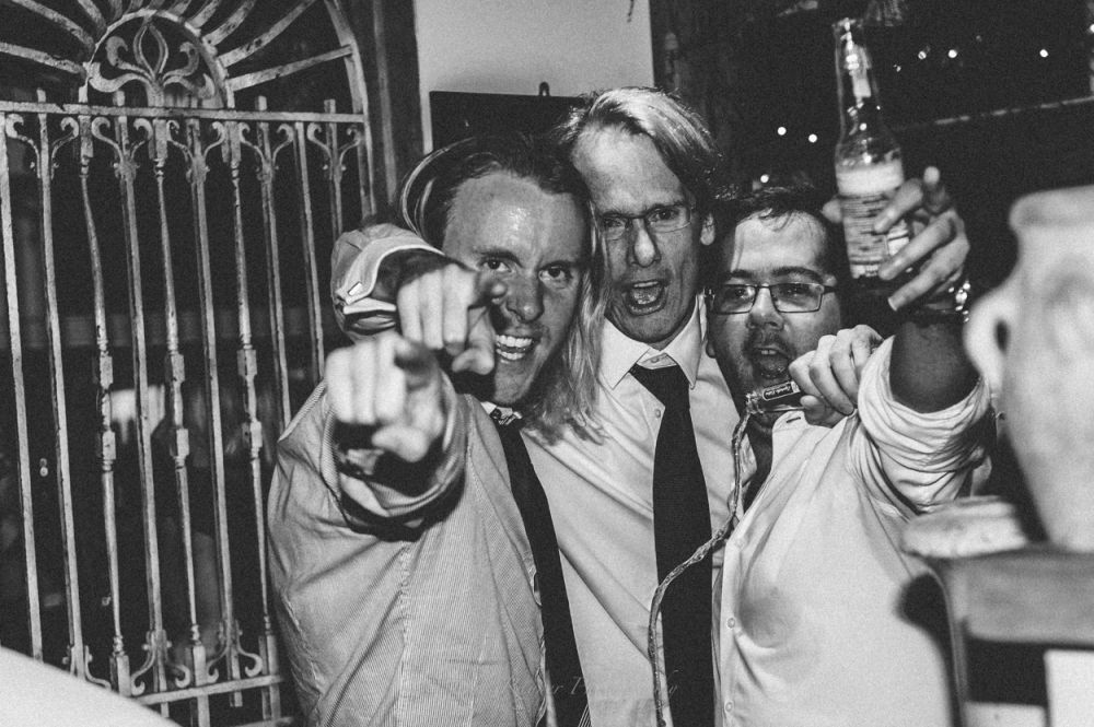 Reportage detail shot of guests enjoying the wedding party