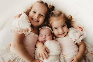 studio  newborn session, natural light, props Mid North Coast