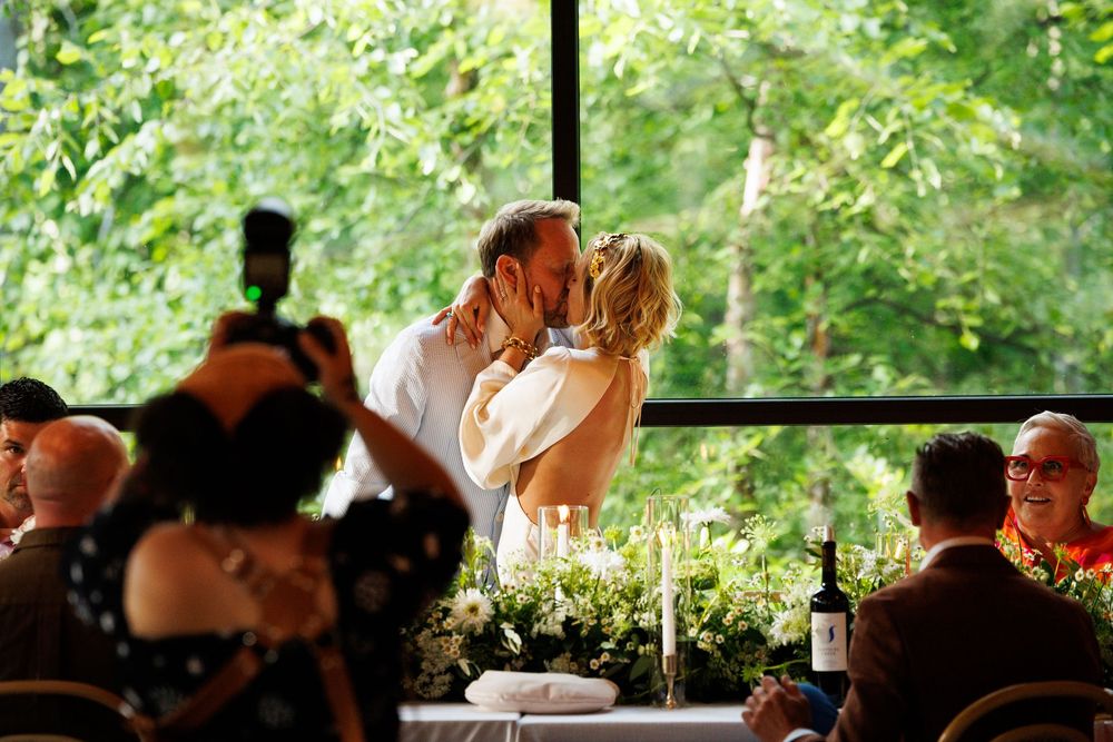 Couples wedding reception photo