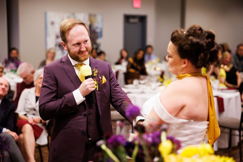 Couples wedding reception photo