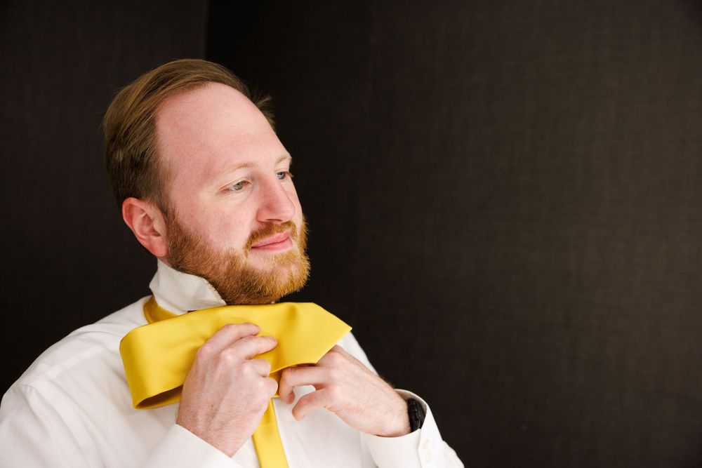 Groom wedding portrait