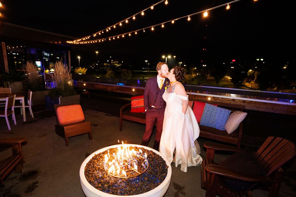 Couples wedding reception photo