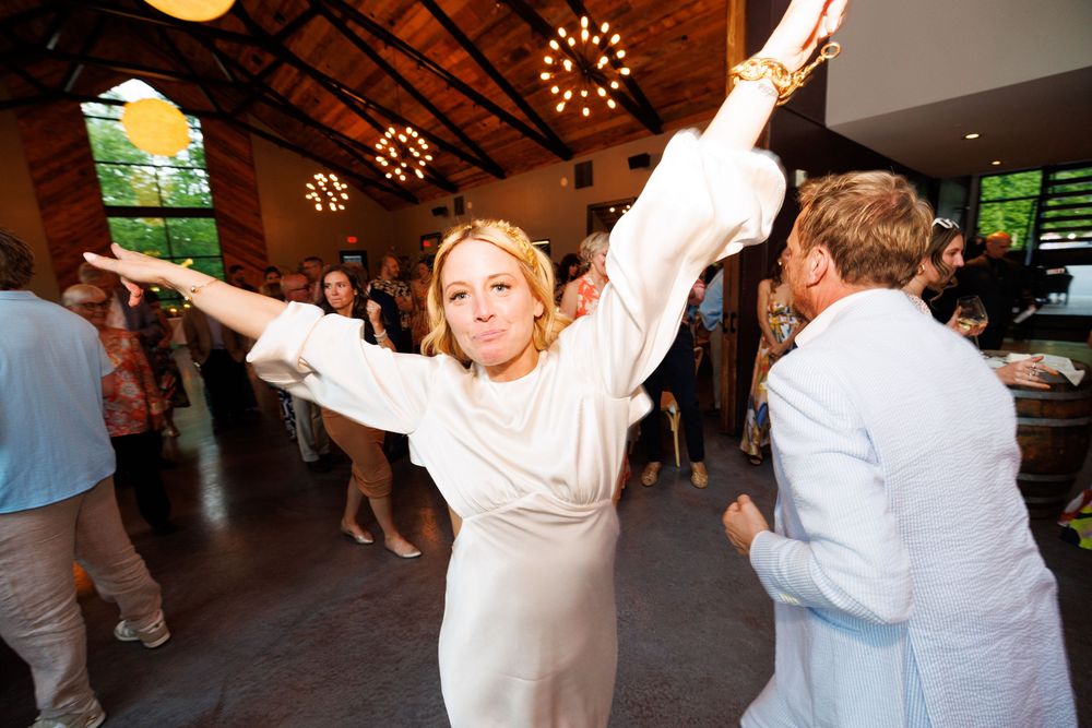 Couples wedding reception dance photo