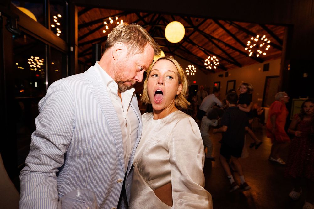 Couples wedding reception dance photo