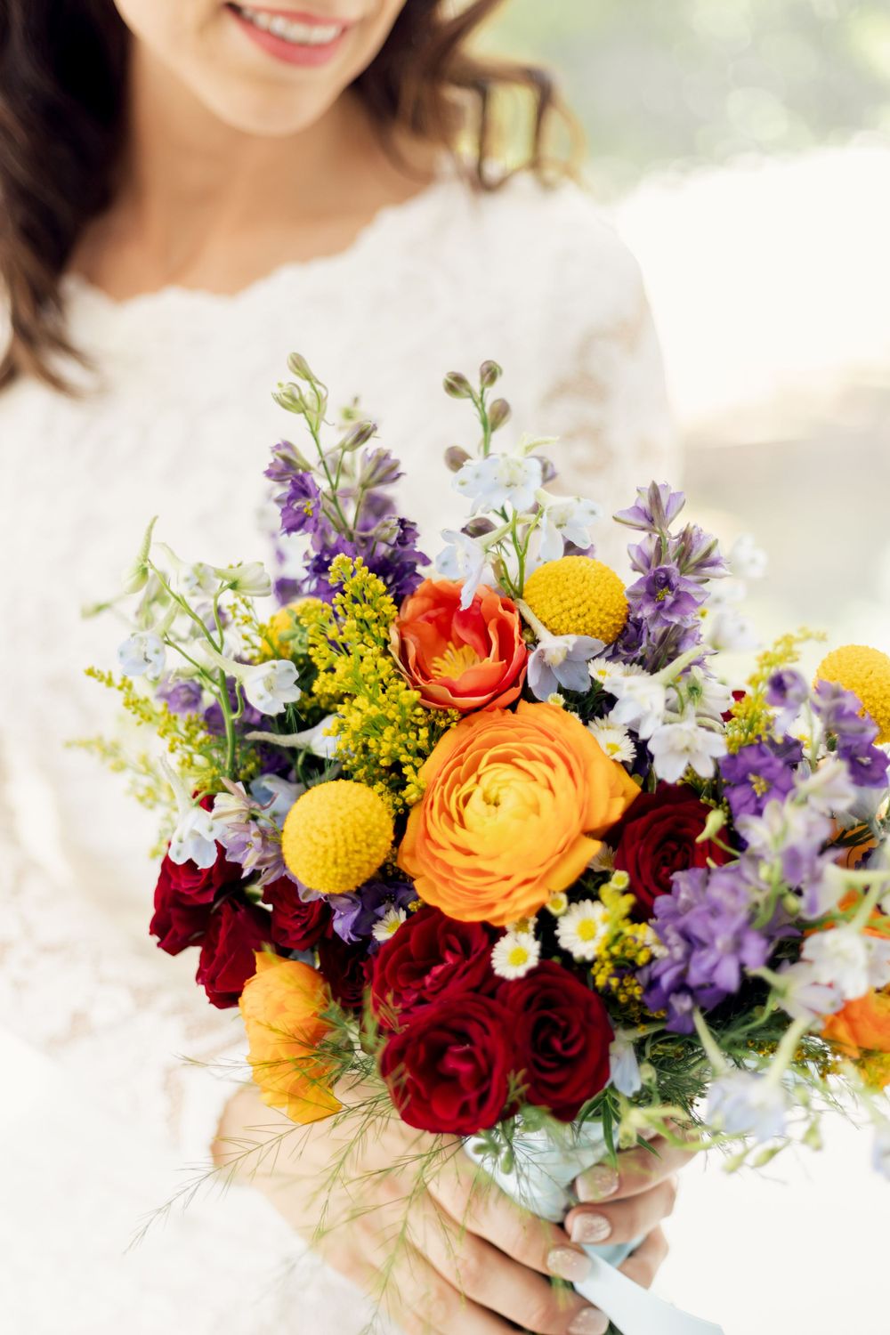 bright wedding bouquet details photographed by kansas city missouri photographer
