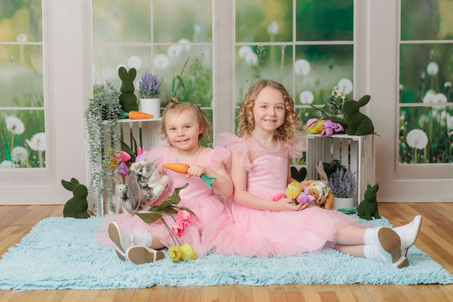 sisters spring studio session in clayton new jersey children franklinville malaga mantua pitman glassboro williamstown