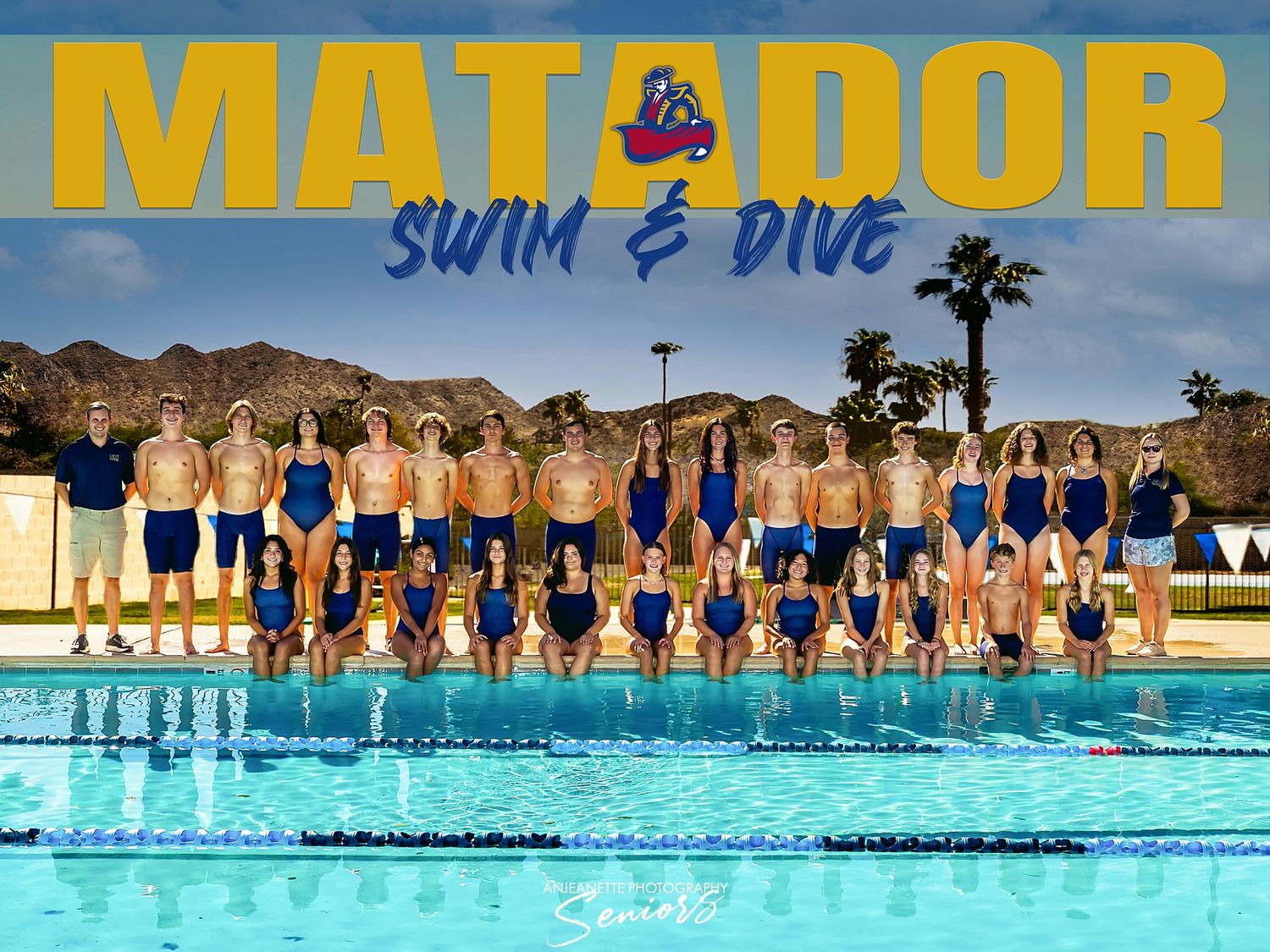Team Sports Banner Pictures Phoenix Arizona by Anjeanette Photography Graduation High School Seniors AZ