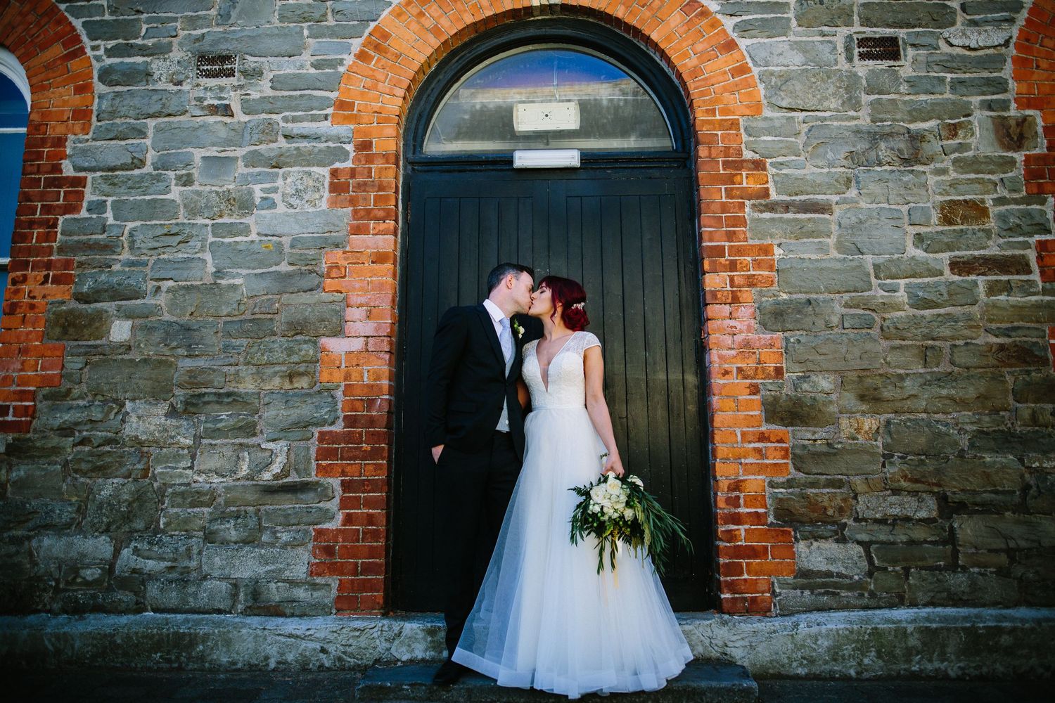 Bride and Groom newly weds in Kinsale