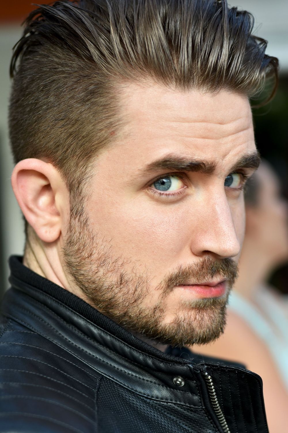 Man with blue eyes