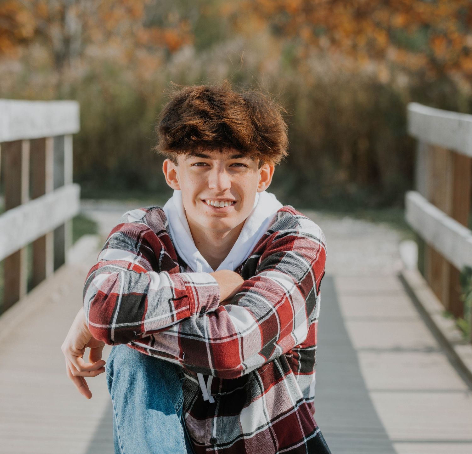 senior photoshoot at Gallant Woods, Delaware, Ohio