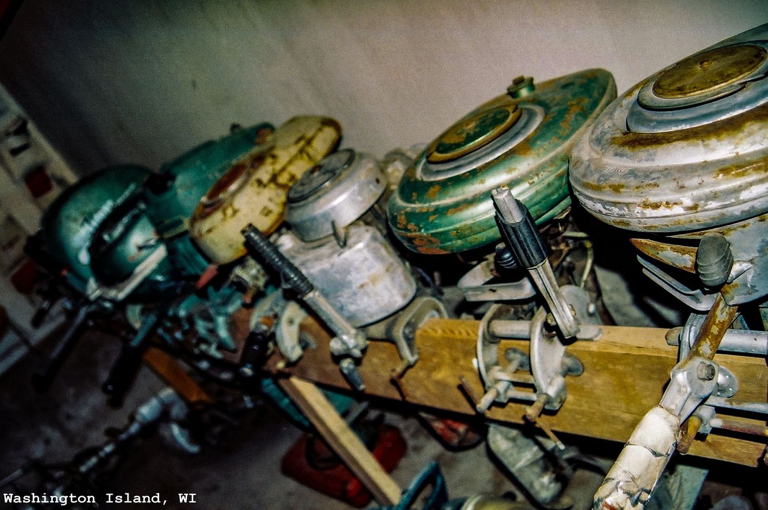 Old Boat Motors on Washington Island, WI