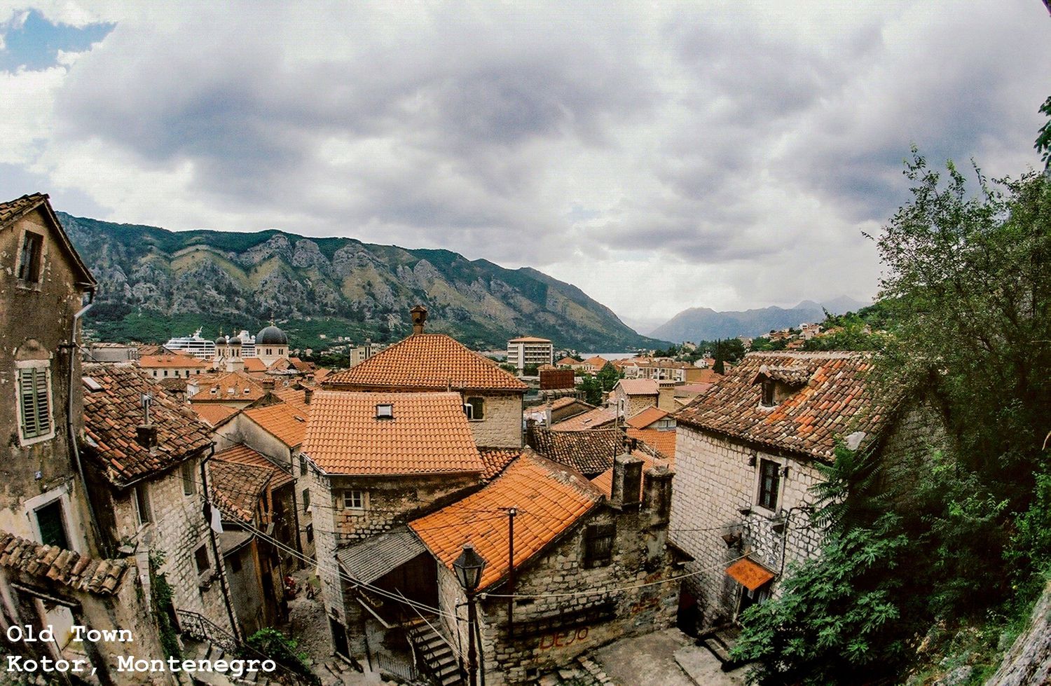 Tile Roofs in Old Town Kotor, Montenegro