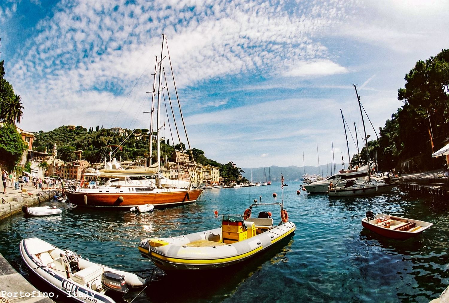 Shipyard in Portofino, Italy