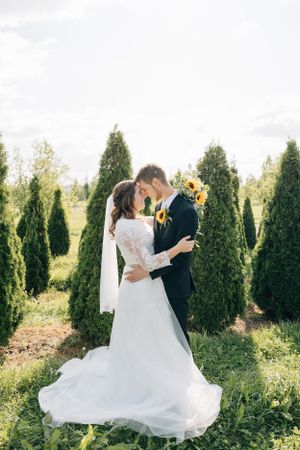 First Look on a wedding day