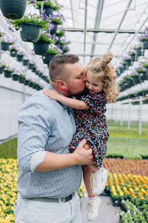Greenhouse family photo session
