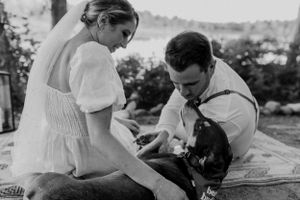 Bride and groom photos at Elopement in East Lake near Middleton in the Annapolis Valley, Nova Scotia