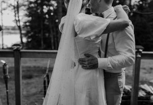 First dance at elopement in East Lake near Middleton in the Annapolis Valley, Nova Scotia