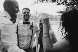 Family photos at Elopement in East Lake near Middleton in the Annapolis Valley, Nova Scotia