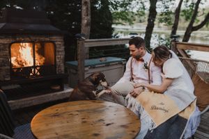 Bride and groom photos at Elopement in East Lake near Middleton in the Annapolis Valley, Nova Scotia