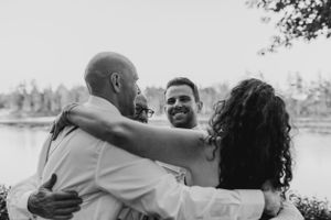 Family photos at Elopement in East Lake near Middleton in the Annapolis Valley, Nova Scotia