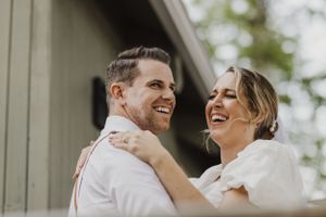 First dance at elopement in East Lake near Middleton in the Annapolis Valley, Nova Scotia