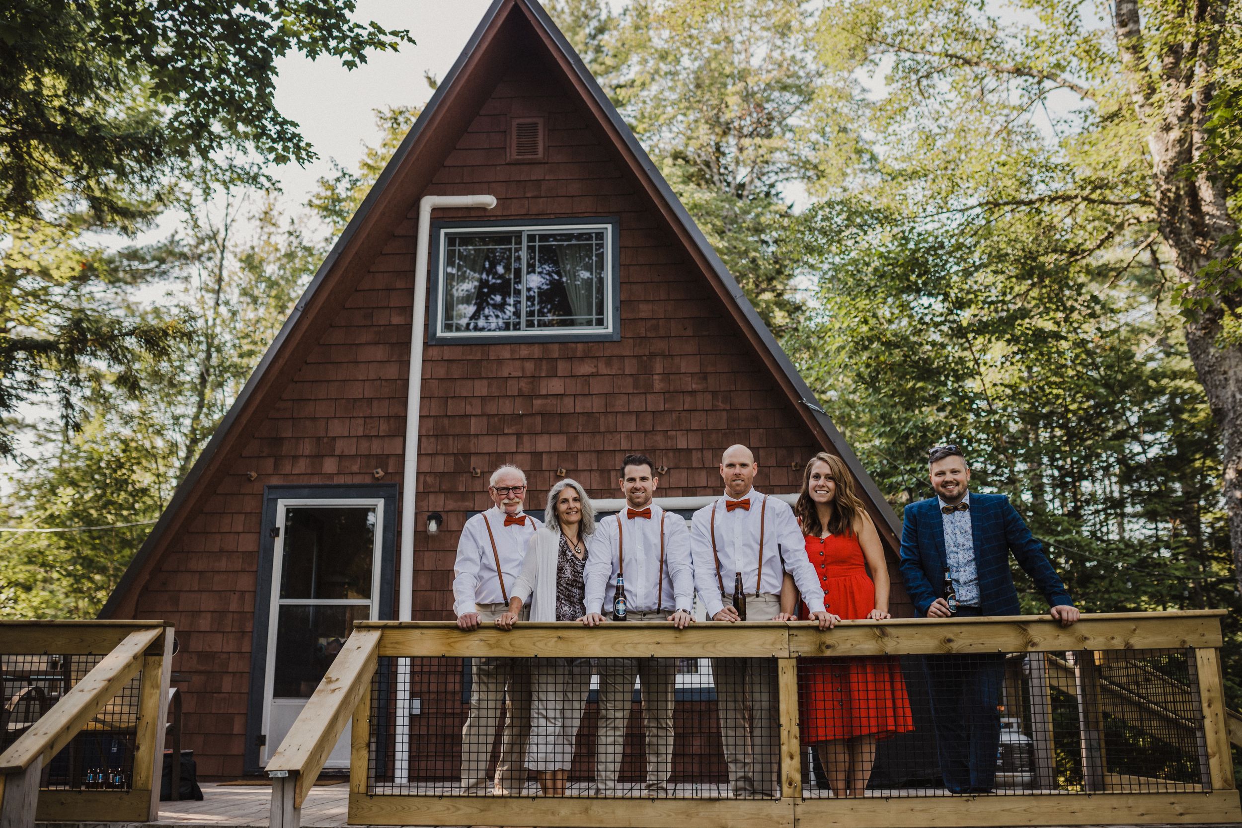 Getting ready photos at elopement in the Annapolis Valley, Nova Scotia