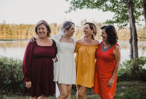 Family photos at Elopement in East Lake near Middleton in the Annapolis Valley, Nova Scotia