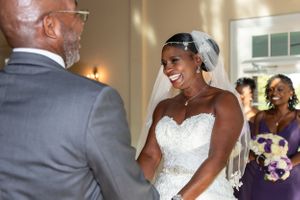 Beautiful wedding scene showing joyful moment of celebration.