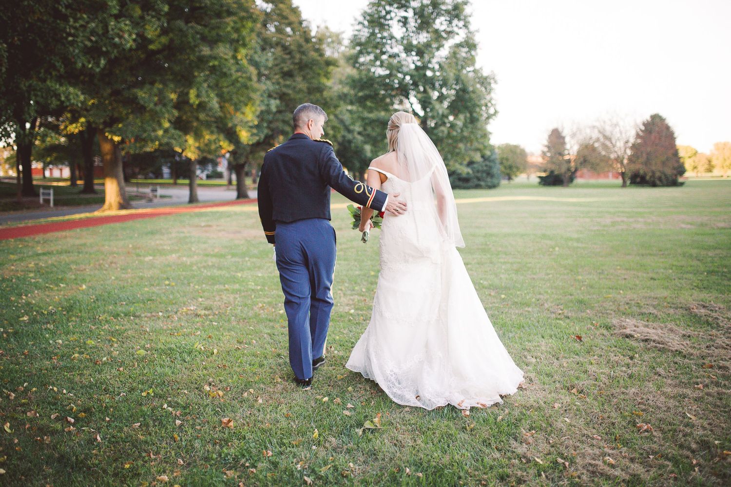 wedding photography on offutt air force base, bride and groom, groom in uniform, military wedding, light airy wedding