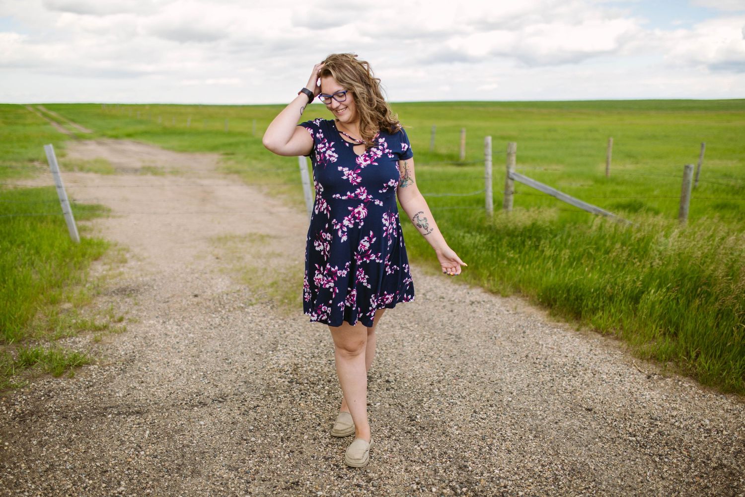 Portrait Session on a backroad in Saskatchewan