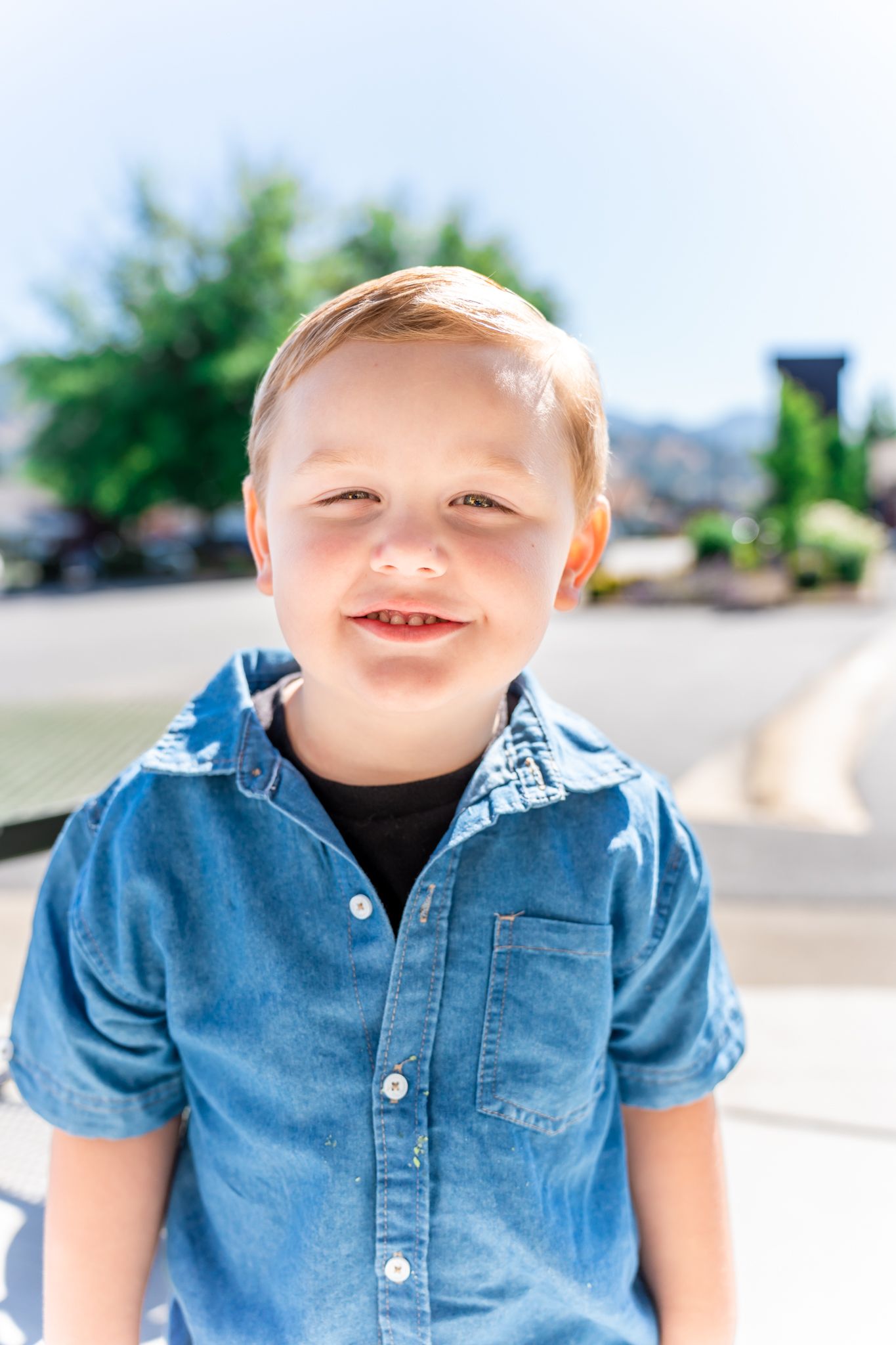 Little boy smiling