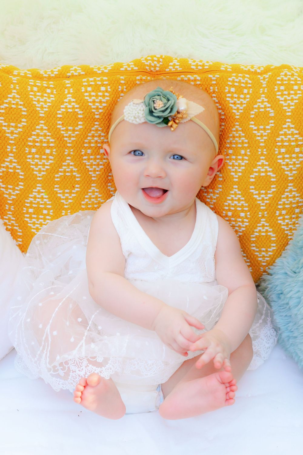 Baby Portrait in Natural Setting | Whimsical Outdoor Infant Photography